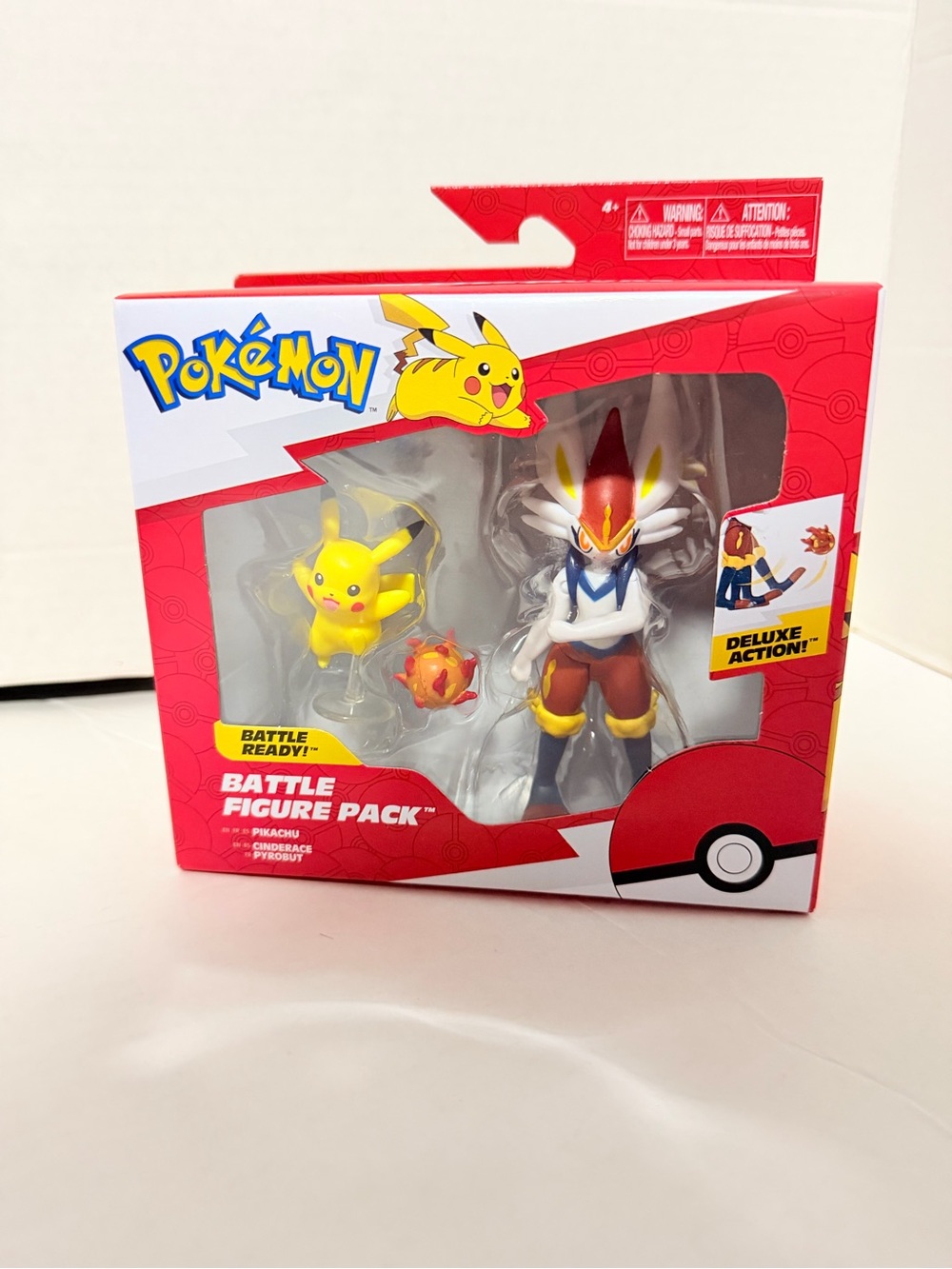 Battle Figure Pack - Pikachu & Cinderace (Red/Yellow)